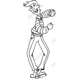Playful Dancing Character