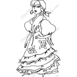 Traditional Folkloric Woman