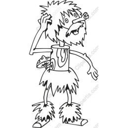 Caveman Character - Whimsical Clipart