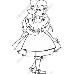Whimsical Girl Vintage Dress