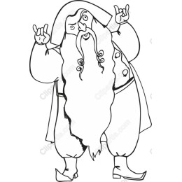 Cheerful Bearded Character