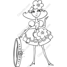 Whimsical Flower-Loving Character