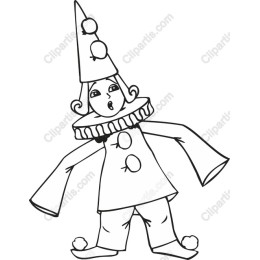 Whimsical Clown Character