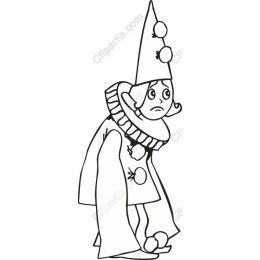 Whimsical Sad Clown