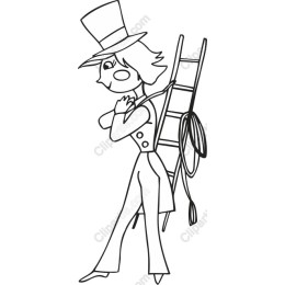 Whimsical Top Hat Adventurer