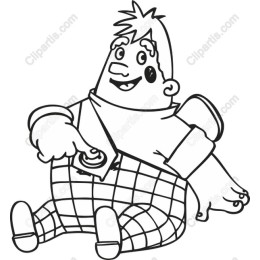 Cheerful Cartoon Character