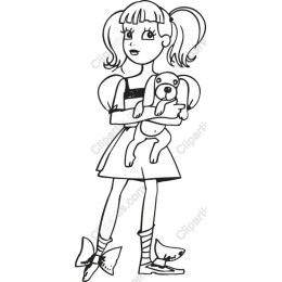 Girl with Dog