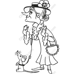 Charming Woman and Mouse
