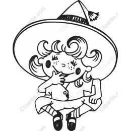 Charming Girl with Whimsical Hat