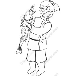 Happy Fisherman with Catch
