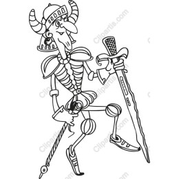 Quirky Skeleton Warrior