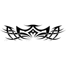 Black Tribal Ornament
