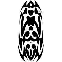 Elegant Tribal - Black and White Clipart