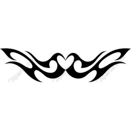 Heart-Themed Tribal