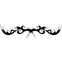Black Tribal Decorative Divider