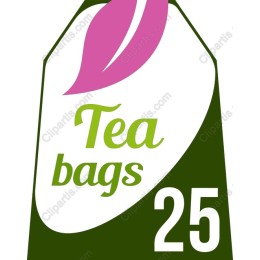 25 Tea Bags Tag