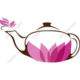Elegant Teapot with Lotus Petals