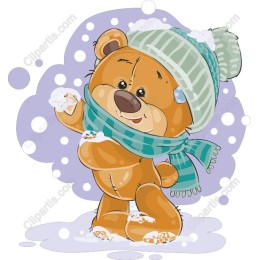 Charming Winter Teddy Bear