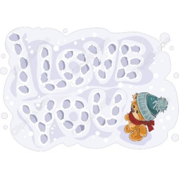 Winter Love Teddy Bear