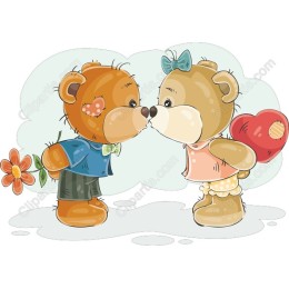 Adorable Bear Couple