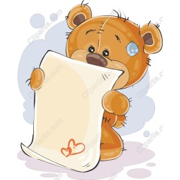 Teddy Bear with Scroll