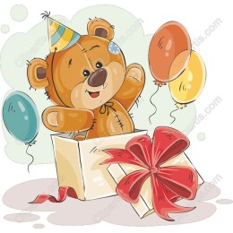 Cheerful Teddy Bear Birthday