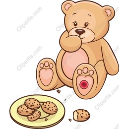 Cookie-Eating Teddy Bear