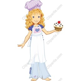 Cheerful Baking Girl
