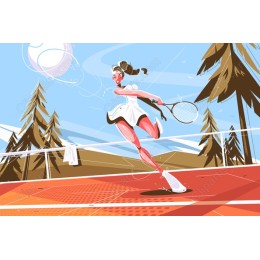 Dynamic Tennis Player