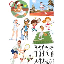 Tennis Bundle - Clipart Set