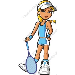 Vibrant Female Tennis Player