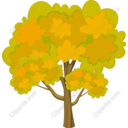 Cheerful Yellow Tree