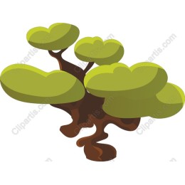 Whimsical Green Tree
