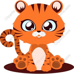 Cute Cartoon Tiger