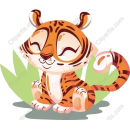 Cute Playful Tiger Cub