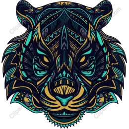 Vibrant Tiger Head