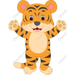 Cute Cartoon Tiger
