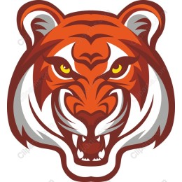 Fierce Tiger Head Clipart