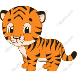 Cute Cartoon Tiger