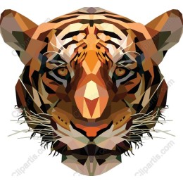 Polygonal Tiger Head