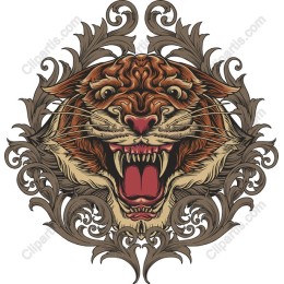 Fierce Roaring Tiger