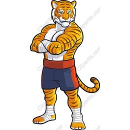 Muscular Tiger Character