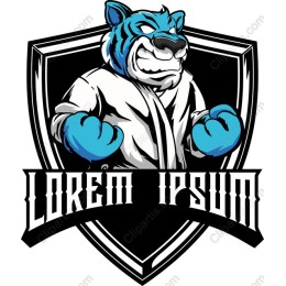 Fierce Blue Tiger