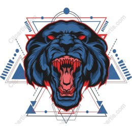 Fierce Roaring Lion