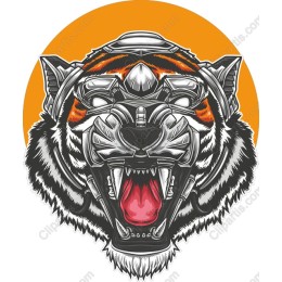 Armored Tiger Head
