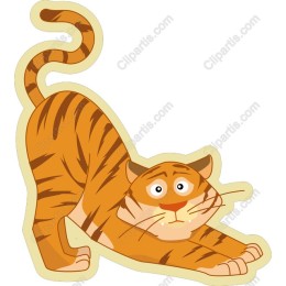 Playful Cartoon Tiger
