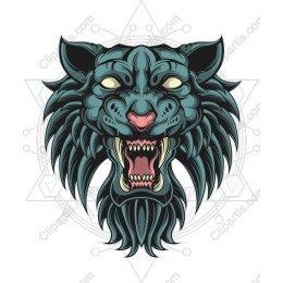 Fierce Lion Head