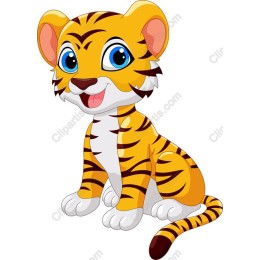 Playful Cartoon Tiger
