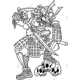 Fierce Samurai Warrior