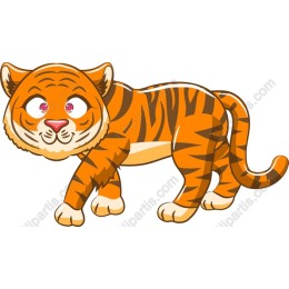 Playful Cartoon Tiger